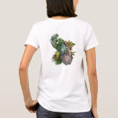 Succulent tuinontwerp t-shirt (Achterkant)