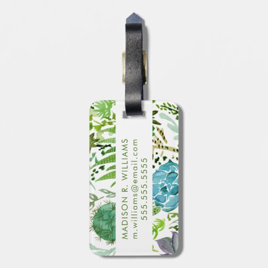 Succulent veld I Bagagelabel (Achterkant verticaal)