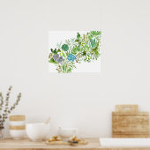 Succulent veld I Poster (Keuken)