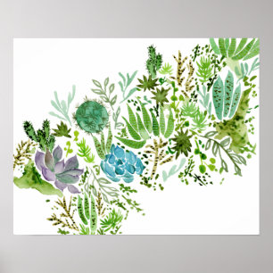 Succulent veld I Poster