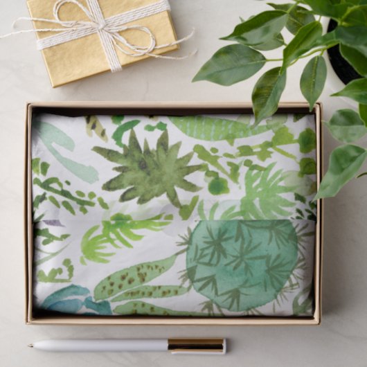 Succulent veld I Tissuepapier (Geschenk)