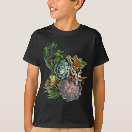 Succulent verhaal op een t-shirt (Voorkant)