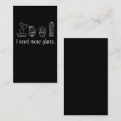 Succulent verslaafde Gardener Plant Lady Cactus Visitekaartje (Voorkant / Achterkant)