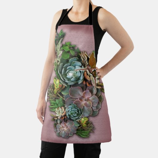 Succulent vertoningen diner bord schort (Insitu)