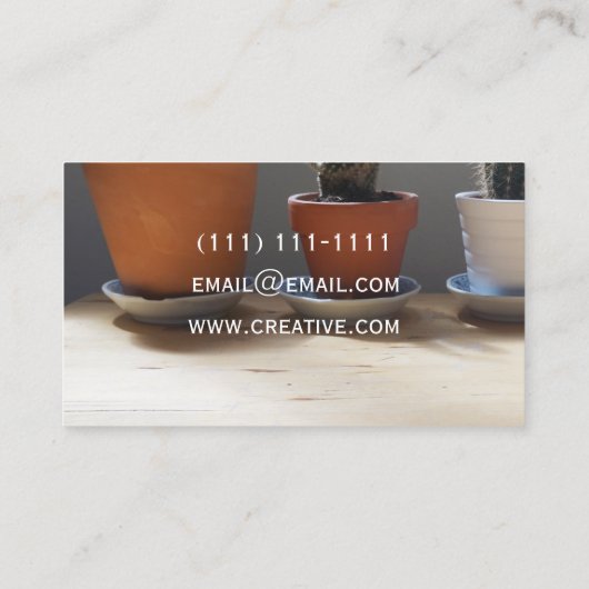 succulent visitekaartje (Achterkant)