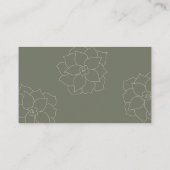Succulent Visitekaartje | Apothecaire stijl (Achterkant)