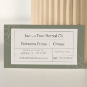 Succulent Visitekaartje | Apothecaire stijl