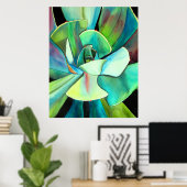Succulent waterverf schilderen botanische plant ku poster (Thuiskantoor)