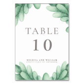 Succulent Wedding Kaart (Achterkant)