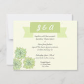 Succulent Wedding Uitnodiging (Voorkant)