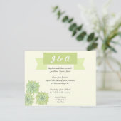 Succulent Wedding Uitnodiging (Staand voorkant)