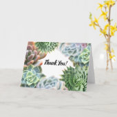  Succulent Wenskaart Kaart (Gele Bloem)