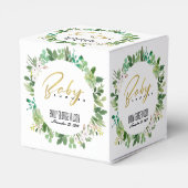 SUCCULENT WREATH FOLIAGE WATERVERF BABY SHOWER BEDANKDOOSJES (Achterkant)