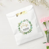 SUCCULENT WREATH FOLIAGE WATERVERF BABY SHOWER BEDANKZAKJE (Gezegeld)