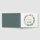 SUCCULENT WREATH FOLIAGE WATERVERF BABY SHOWER GASTENBOEK (Volledig)