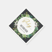 SUCCULENT WREATH FOLIAGE WATERVERF BABY SHOWER SERVET (Hoek)