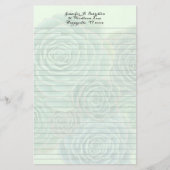 Succulente achtergrond Persoonlijk Lijned Schrijfp Briefpapier (Voorkant)