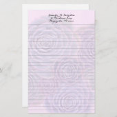 Succulente achtergrond Persoonlijk Lijned Schrijfp Briefpapier (Voorkant / Achterkant)