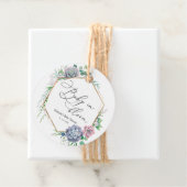 Succulente Baby in Bloom Plant Favor Bedankjes Labels (In situ)