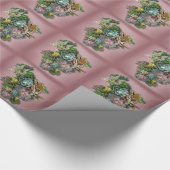 Succulente beeldschermen cadeaupapier (Hoek)