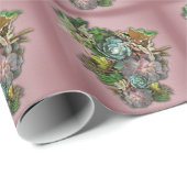 Succulente beeldschermen cadeaupapier (Rol Hoek)