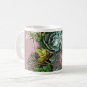 Succulente beeldschermen koffiemok (Voorkant links)