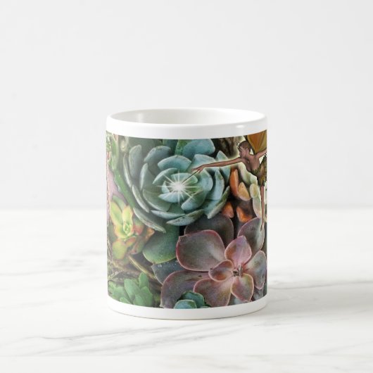 Succulente beeldschermen koffiemok (Center)