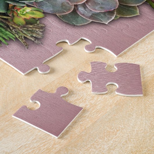 Succulente beeldschermen legpuzzel (Zijkant)