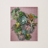 Succulente beeldschermen legpuzzel (Verticaal)