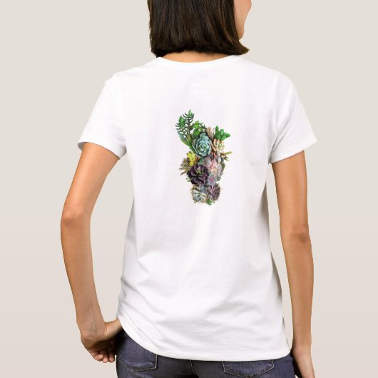 Succulente beeldschermen t-shirt (Achterkant)