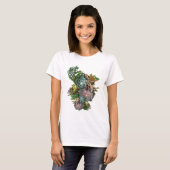 Succulente beeldschermen t-shirt (Voorkant volledig)