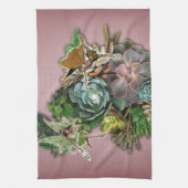 Succulente beeldschermen theedoek (Verticaal)