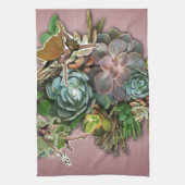 Succulente beeldschermen theedoek (Verticaal)