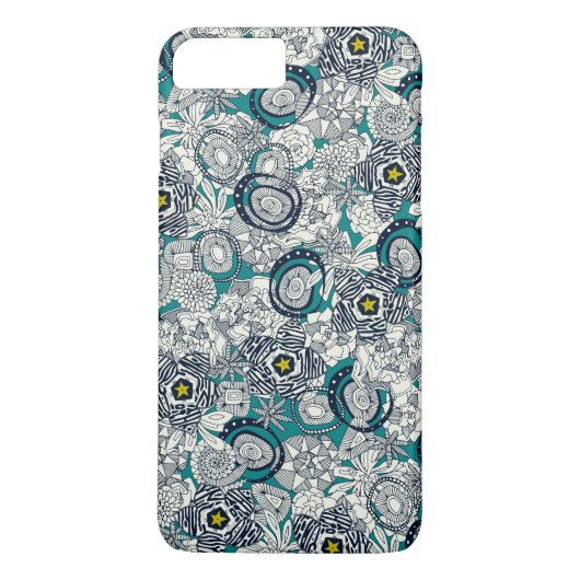succulente blue chartreuse ster Case-Mate iPhone case (Achterkant)