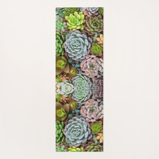Succulente botanische tuinbouw yogamat (Achterkant)