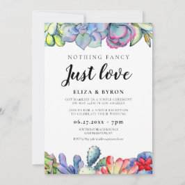 Succulente cactus, gelukkig ooit na feestje kaart