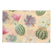 Succulente cactus: hoog detailpatroon kussensloop (Achterkant)