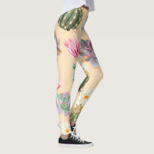 Succulente cactus: hoog detailpatroon leggings (Rechts)