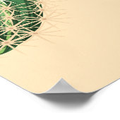 Succulente cactus: hoog detailpatroon poster (Hoek)