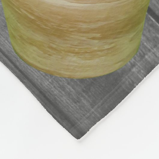 Succulente Cactus in Pots en Gray Wooden Planten Fleece Deken (Hoek)