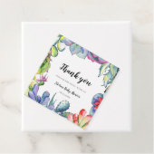Succulente cactus waterverf Baby shower Bedankjes Labels (In situ)