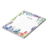 Succulente cactus waterverf notitieblok (Linkerzijde)