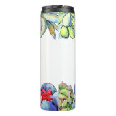 Succulente cactus waterverf thermosbeker (Achterkant)