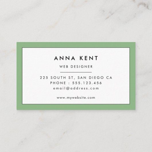 Succulente cactus waterverf visitekaartje (Achterkant)