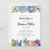 Succulente cactus waterverf Vrijgezellenfeest Kaart (Voorkant)