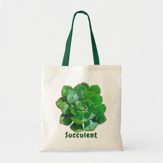 Succulente Canvas tassen (Voorkant)