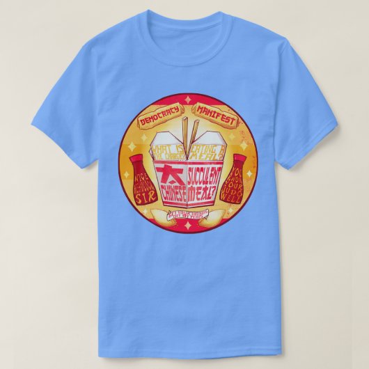 Succulente Chinese maaltijd T-shirt (Design voorkant)