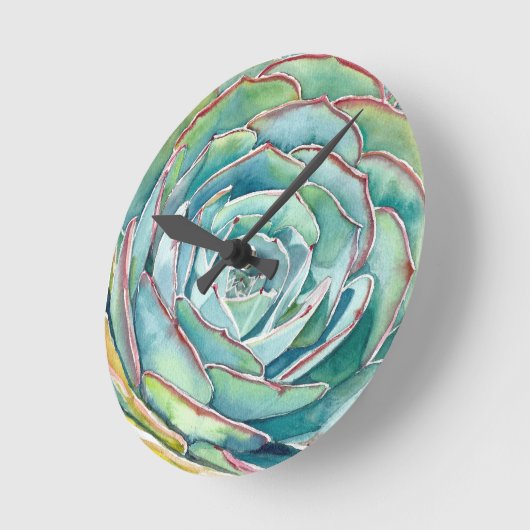 Succulente Echeveria Wall klok (Hoek)