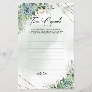 Succulente eucalyptusgoud lijst Tijd Capsule