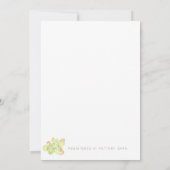 Succulente gelukzaligheid Waterverf | Baby shower  Kaart (Achterkant)